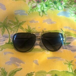QUAY Australia ALL IN 111 Aviator Sunglasses